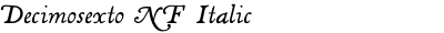 Decimosexto NF Italic